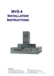 Ge MVS-44 Installation Instruction