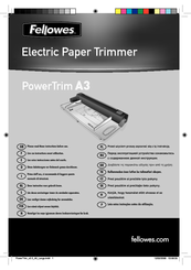 Fellowes PowerTrim A3 Instrucciones Del Usuario
