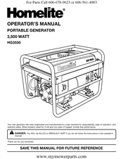 Homelite HG3550 Operator's Manual
