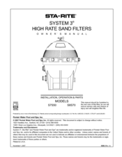 STA-RITE SYSTEM 3 S8S70 Owner's Manual