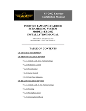 Eagle EE-2002 Installation Manual