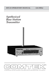 Comtek BST-25 Operator's Manual