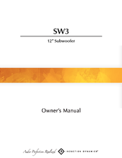 Induction Dynamics SW1 Owner's Manual