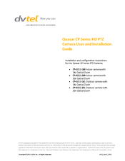 DVTEL Quasar CP-3211-180 User And Installation Manual
