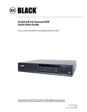 S/C Black BLK-DH200800D Quick Start Manual