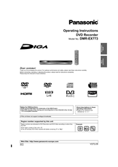 Panasonic Diga DMR-EX773 Manuals | ManualsLib