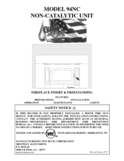 BuckMaster 94NC Operation & Installation Manual