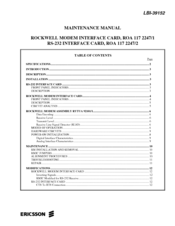 Rockwell ROA 117 2247*1 Maintenance Manual