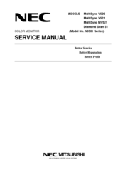 NEC MultiSync V520 Service Manual