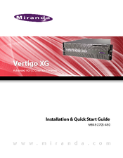 Miranda Vertigo XG Installation & Quick Start Manual