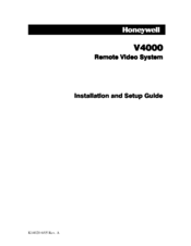 Honeywell V4000 Installation And Setup Manual