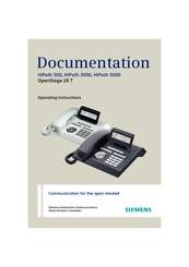 Siemens OpenStage 20 T Operating Instructions Manual