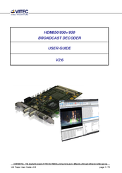 Vitec Multimedia HDM850+ User Manual