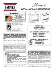 Empire Comfort Systems BP28GMP-4 Installation Instructions Manual