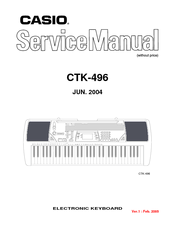 Casio CTK-496 Service Manual