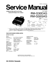 Panasonic RM-G30EAG Service Manual