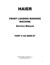 Haier XQG50-QF802 Service Manual