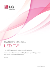 LG 27MT55D Owner's Manual