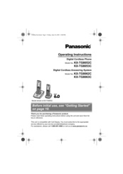 Panasonic KX-TG8063C Operating Instructions Manual