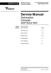Whirlpool ADP 923/2 WH Service Manual