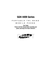 Samsung SGH-T409 User Manual