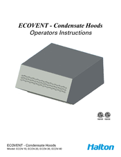 Halton ECOV-10 Operator Instructions Manual