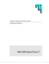 MSI -1010 SpiderVision Operation Manual