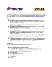 Voltz Pedal Power Pack User Manual