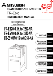 Mitsubishi Fr E540 7 5k Na Manuals Manualslib