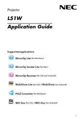 NEC NEC L51W LED Application Manual