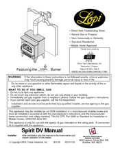 Lopi Spirit DV EF Manual