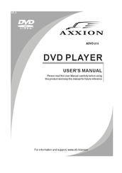 Axxion ADVD-213 User Manual