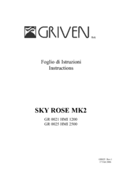 Griven GR0021 Instructions Manual