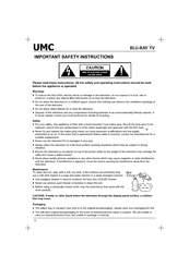 UMC BLU-RAY TV User Manual