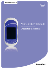 Accu-chek Inform II Manuals | ManualsLib