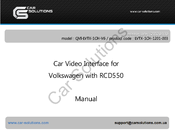 Car Solutions QVI-lvtx-1ch-v6 Manual
