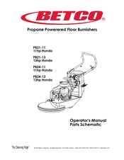 Betco Predator Series11 hp Honda Operator's Manual