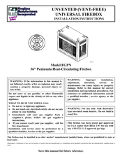 FMI FGPN Installation Instructions Manual