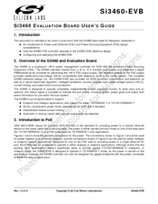 Silicon Laboratories Si3460 User Manual