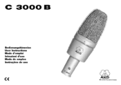 AKG C 3000 B User Instructions