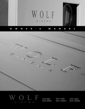 Wolf cinema DCX-1500FD Owner's Manual