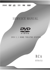 RCA RTD 152 Service Manual