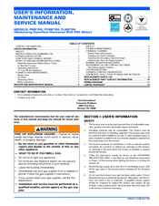 York International FL9M*DH User's Information, Maintenance And Service Manual