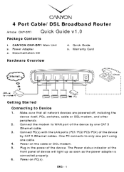 Canyon CNP-BR1 Quick Manual