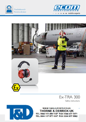 Ecom Instruments Ex-TRA 300 Safety Instructions