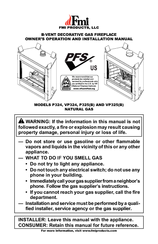 FMI P324 Owner's Operation And Installation Manual