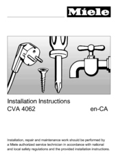 Miele CVA 4068 Installation Instructions Manual