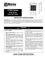 Marley HTWH4007NV Instructions Manual