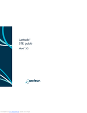 Unitron Latitude Moxi 3G User Manual
