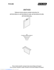 Schlage ANT400-REM-I/O+6dB Instructions Manual